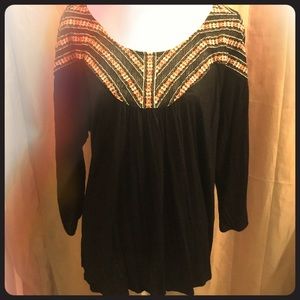 Lucky brand bohemian blouse